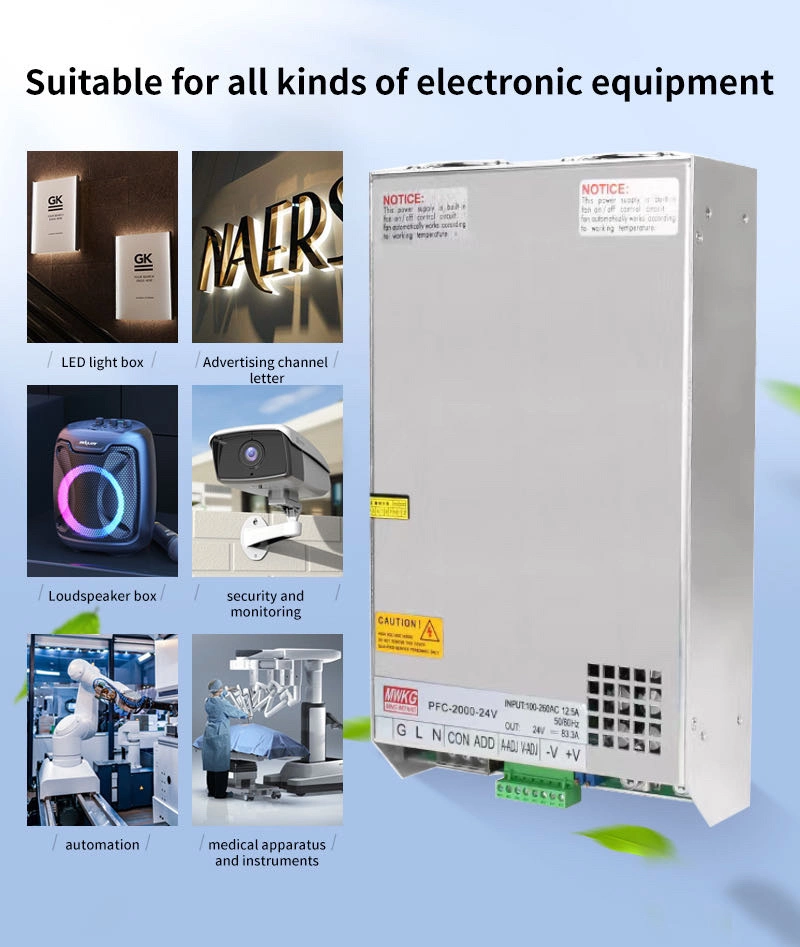 2000W Active Power Factor Correction with Pfc Switching Power Supply